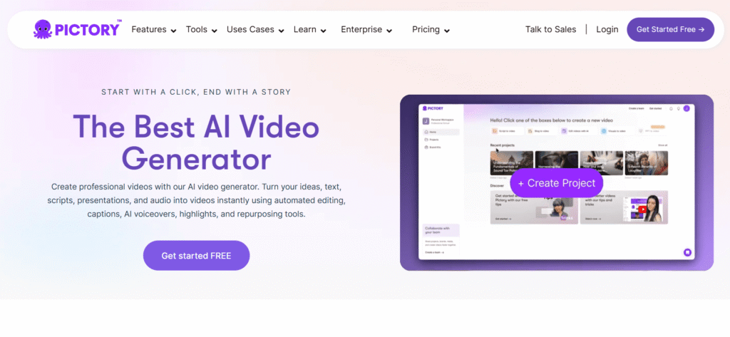Best AI Tools for Small Businesses in 2026 Pictory AI – Best AI Video Creation Tool for Small Businesses