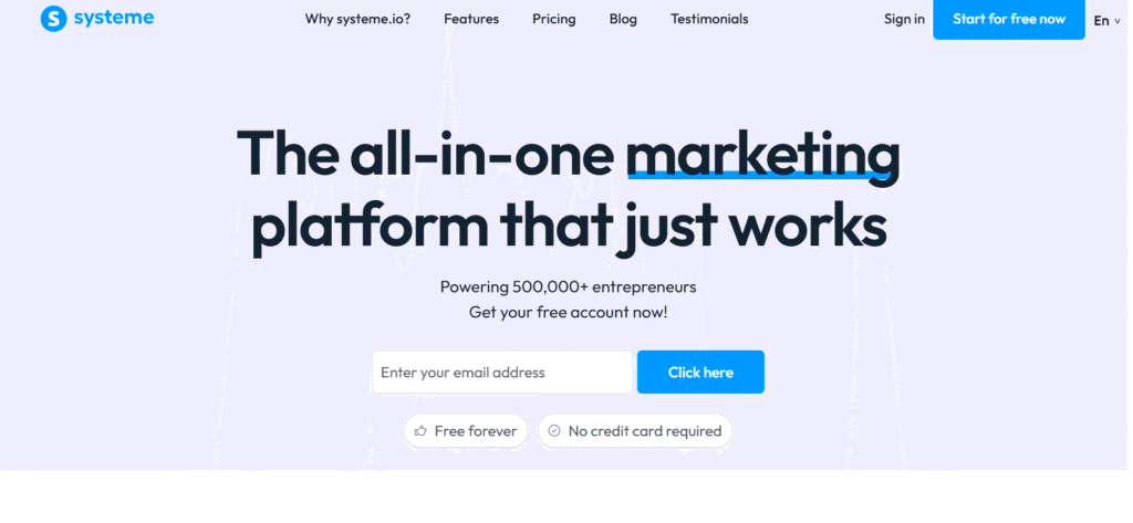 Best AI Tools for Small Businesses in 2026 Systeme.io – Best All-in-One AI Automation Tool for Small Businesses