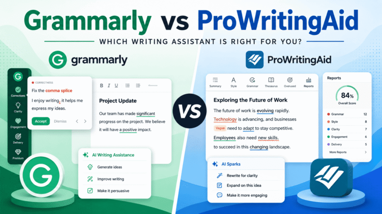 Grammarly vs ProWritingAid Comparison (2026): Which is better? Grammarly vs ProWritingAid Comparison (2026): Which is better?
